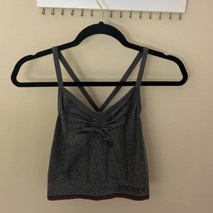 Gray athletic top